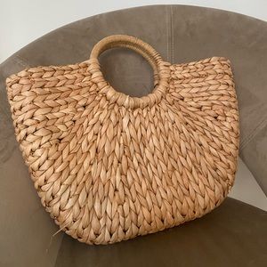 Straw Woven Beach Bag